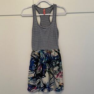 LIKE NEW Eight Sixty Striped and Abstract Print Mini Dress